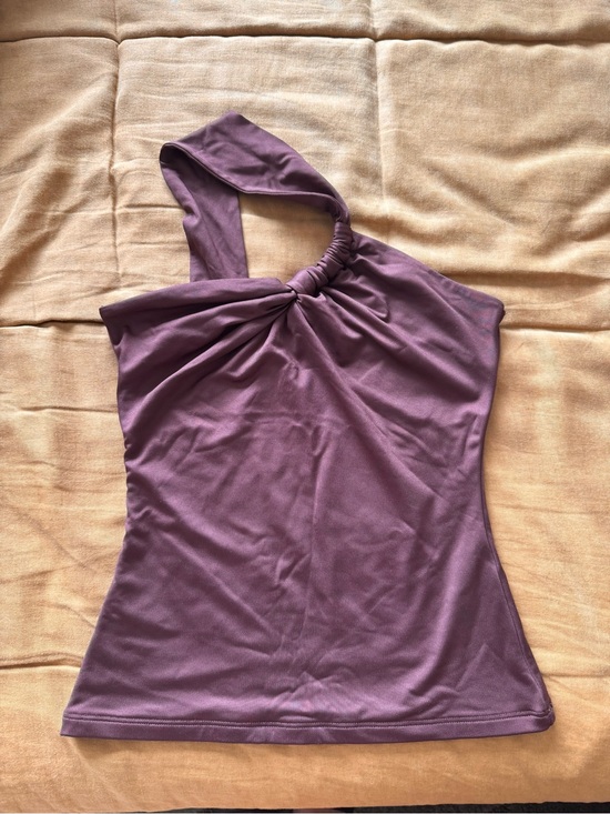 Abercrombie & Fitch Tops - Abercrombie & Fitch Brown One-Shoulder Knot Tank Top